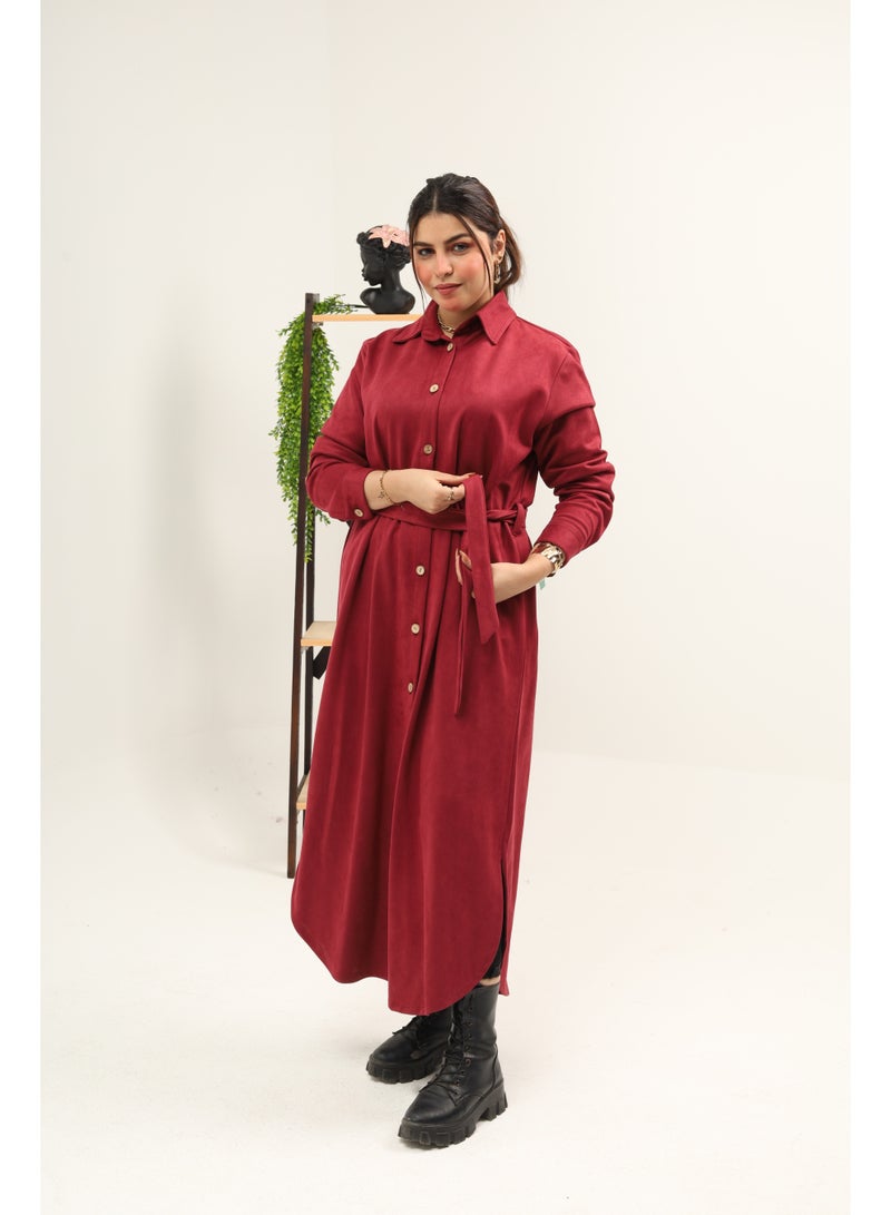 تونك شتوى خامة سويت لون نبيتى - Image 1